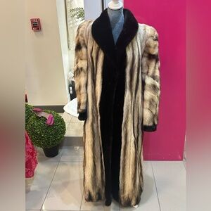 Multicolored M Solomon Fur Coat